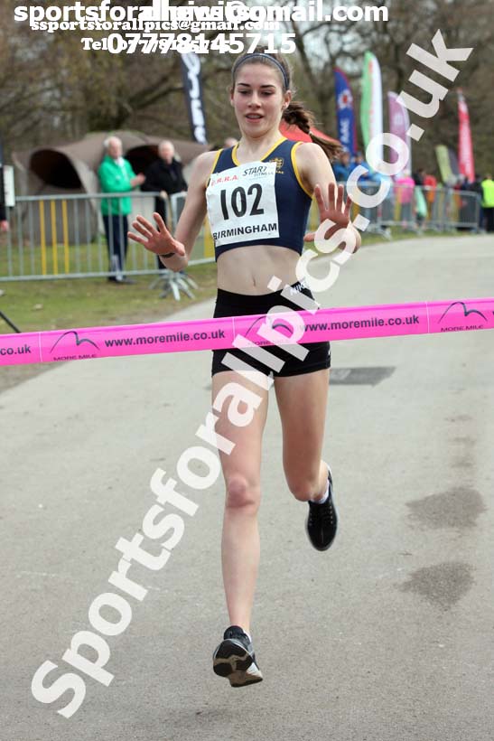 Mens and Womens under-17s 5k 2019 ERRA Road Race, Sutton Coldfield. Photo:  David T. Hewitson/Sports for All Pics